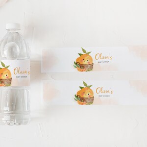 A Little Cutie on the Way Water Labels
