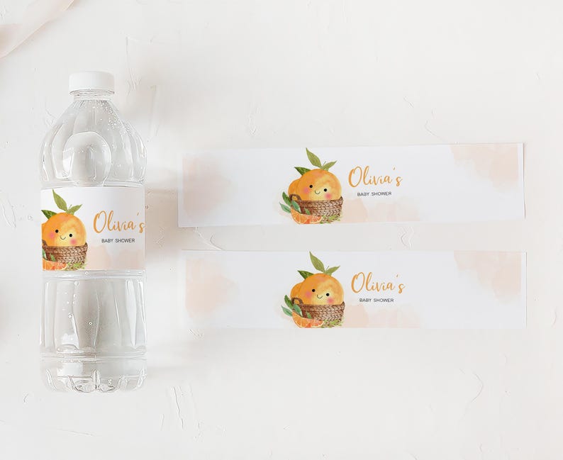 A Little Cutie on the Way Water Labels
