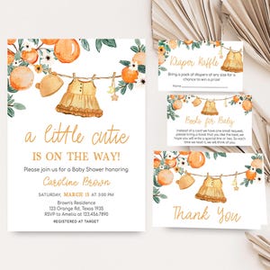 Citrus Baby Shower Invitation Set