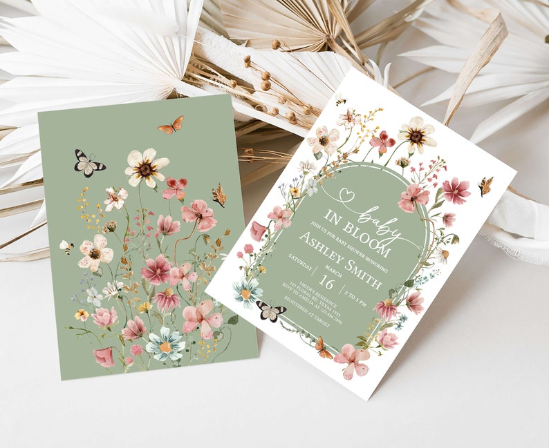 a couple of cards sitting on top of a table