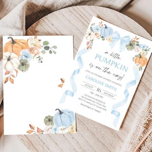 a white and blue pumpkin themed wedding suite