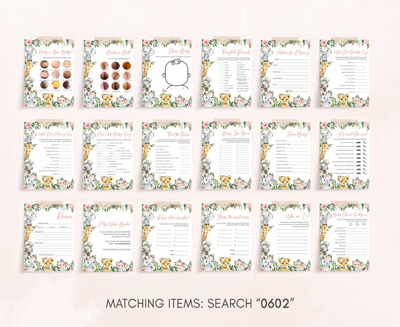 a set of matching items for a wedding