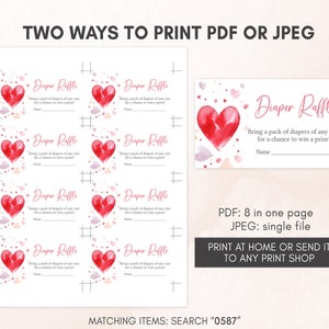 two ways to print a valentine's day coup sheet