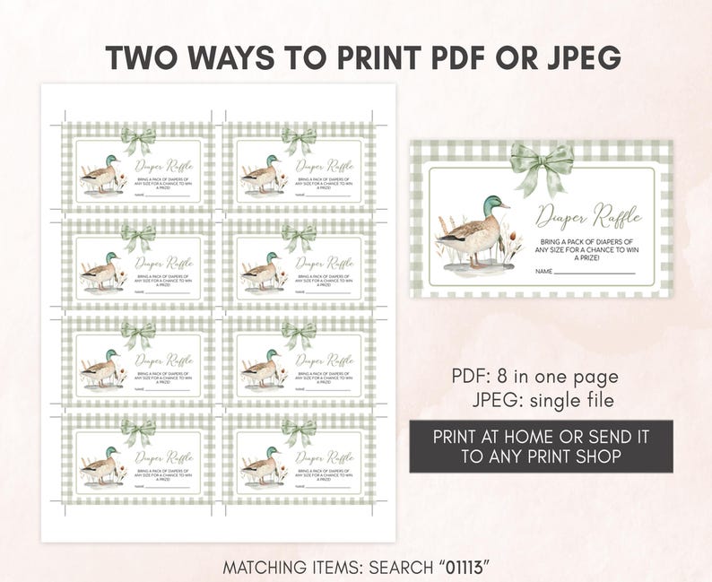 two ways to print a printable for a gift