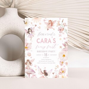 Fairy Enchanted Garden Single Invitation
