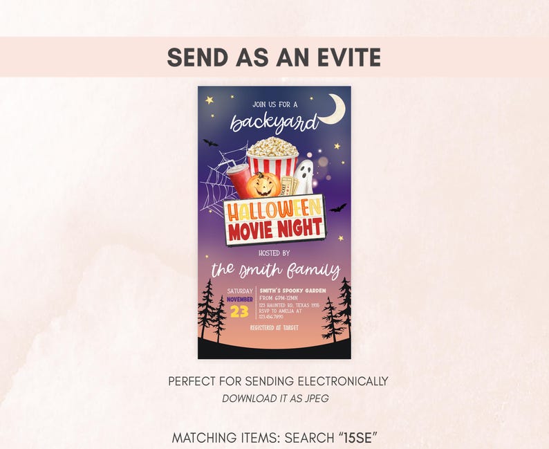 Movie Night Evite