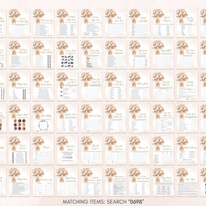 a poster with a bunch of different items on it