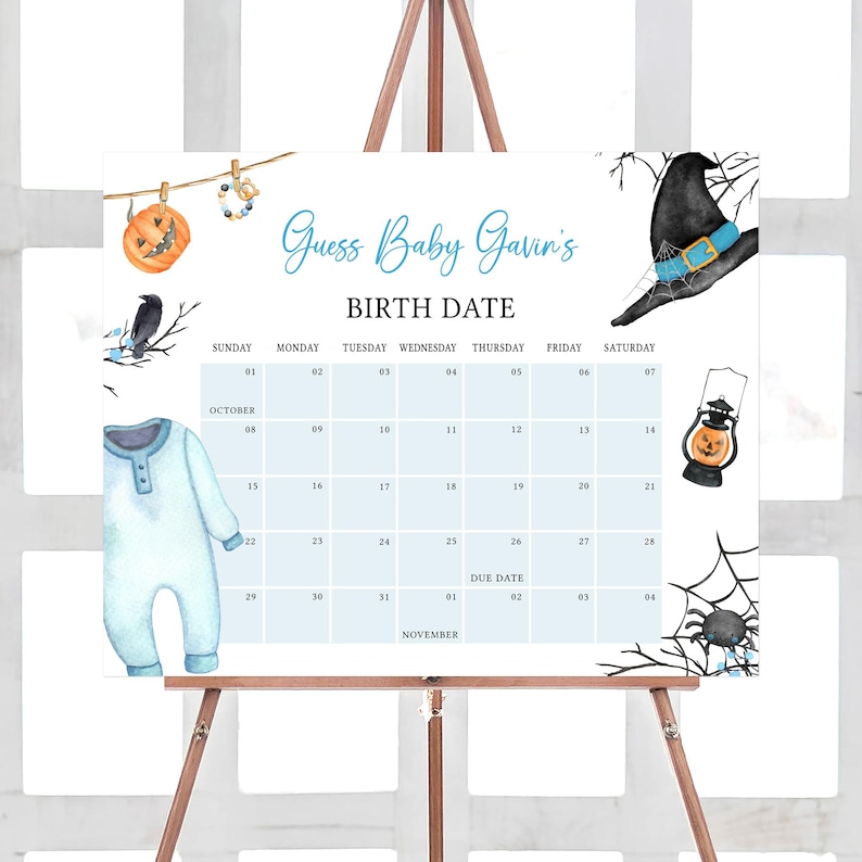 Blue A Little Boo Calendar