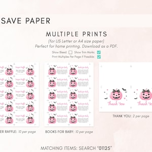 Pink Minimalist A Little Boo Thank You Card