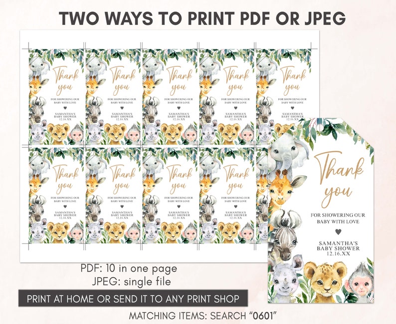 two ways to print a watercolor koala baby shower