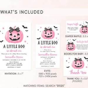 Pink A Little Boo Invitation Bundle