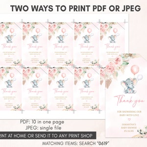 two ways to print a free printable for a baby shower