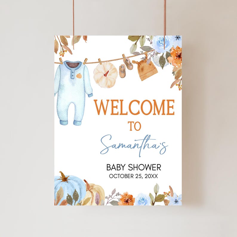 a welcome sign hanging from a clothes line