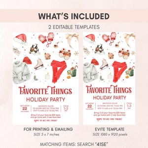 Favorite Things Invitation Set
