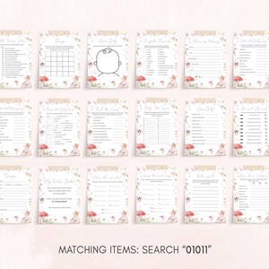 Girl Fairy Baby Shower Games Pack