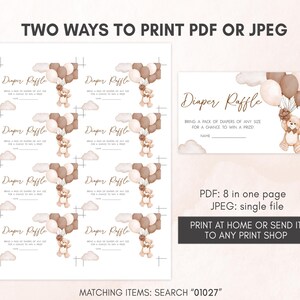 two ways to print a baby shower gift card