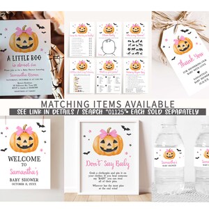 Pink Minimalist A Little Boo Printable Template