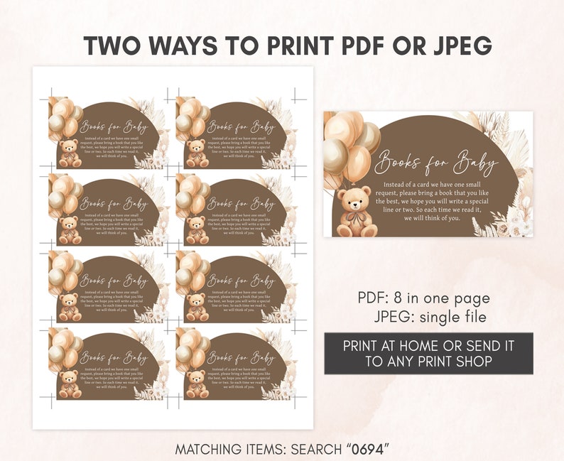 two ways to print a baby shower gift tag
