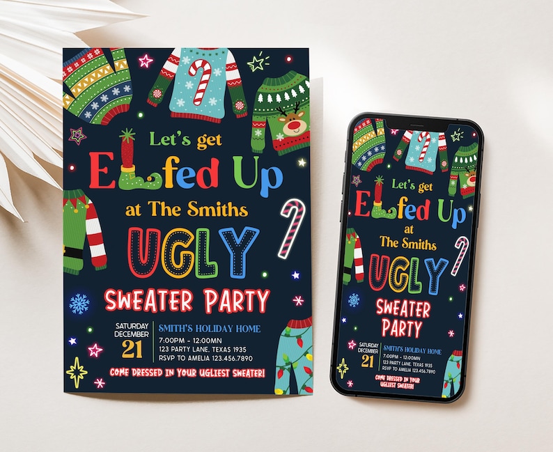 Ugly Sweater Party Invite