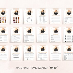 Editable A Baby is Brewing Halloween Baby Shower Games Bundle, Gender Neutral Halloween Baby Shower Game Pack, Witch Baby Shower Games 0469 image 3
