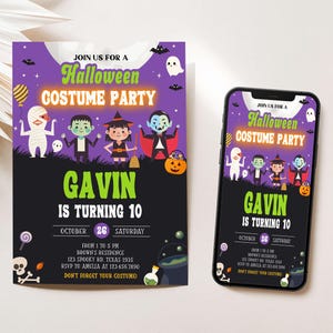 Halloween Birthday Invite