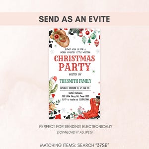 Country Christmas Evite