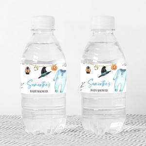 Halloween Water Bottle Label