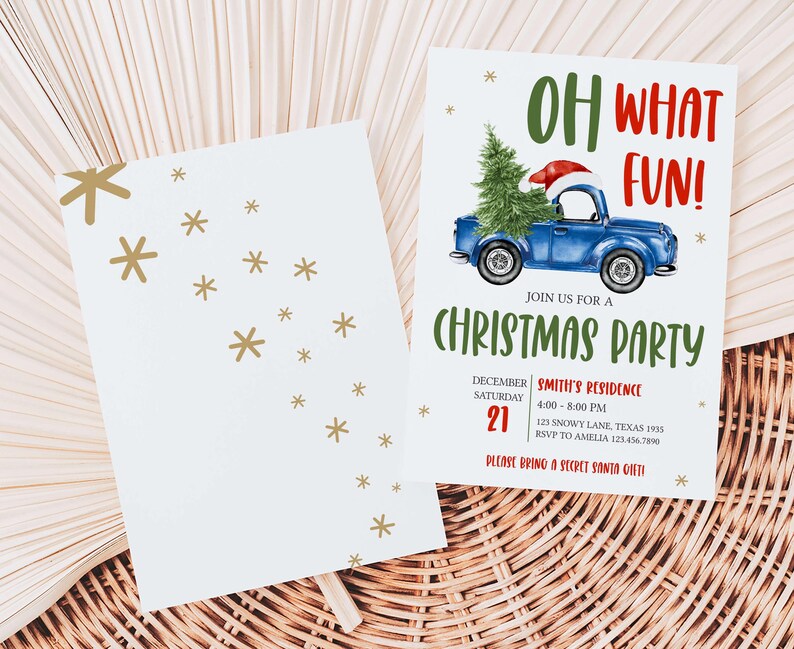 Oh What Fun Invite