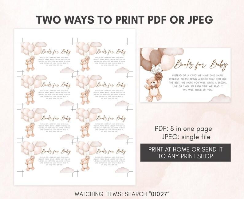 two ways to print for a baby shower
