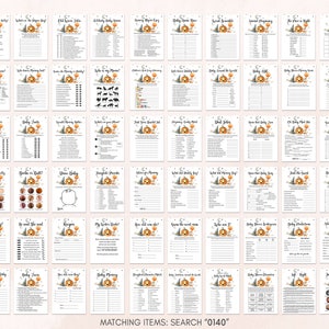 Halloween Baby Shower Games, A Little Boo Baby Shower Games Pack, Pumpkin Game Bundle, Spooky Baby Shower Activity Printable Template 0140 image 3
