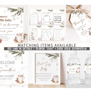 Merry Little Baby Printable Templates