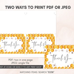 Editable Bee Baby Shower Invitation Set Sweet as Can Bee Baby Shower Invite Pack Gender Neutral Honey Bee Invitation Printable Template 0238 image 6