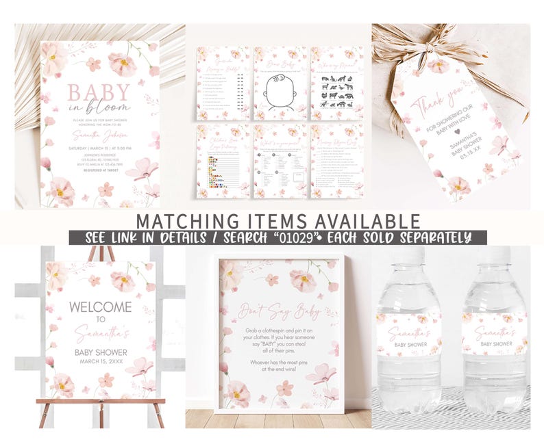 Girl Floral Printable Templates