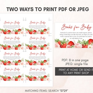two ways to print for a baby shower