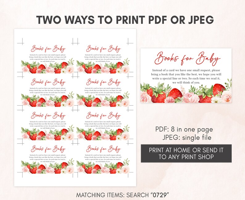 two ways to print for a baby shower