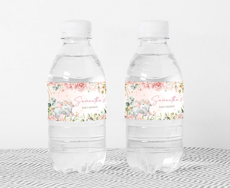 a couple of water bottles sitting on top of a table