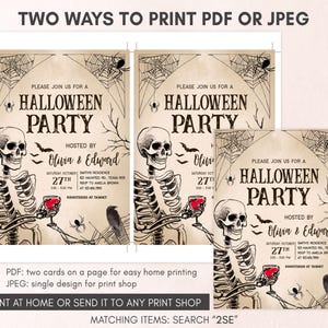 Halloween Party Invitation Template