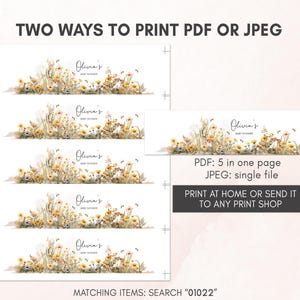 a picture of a flower field with the text two ways to print for jpeg