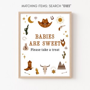 I bambini sono sweet sign wild west baby shower cowboy baby shower bomboniere segno western tema country baby shower modello di arredamento stampabile 0183