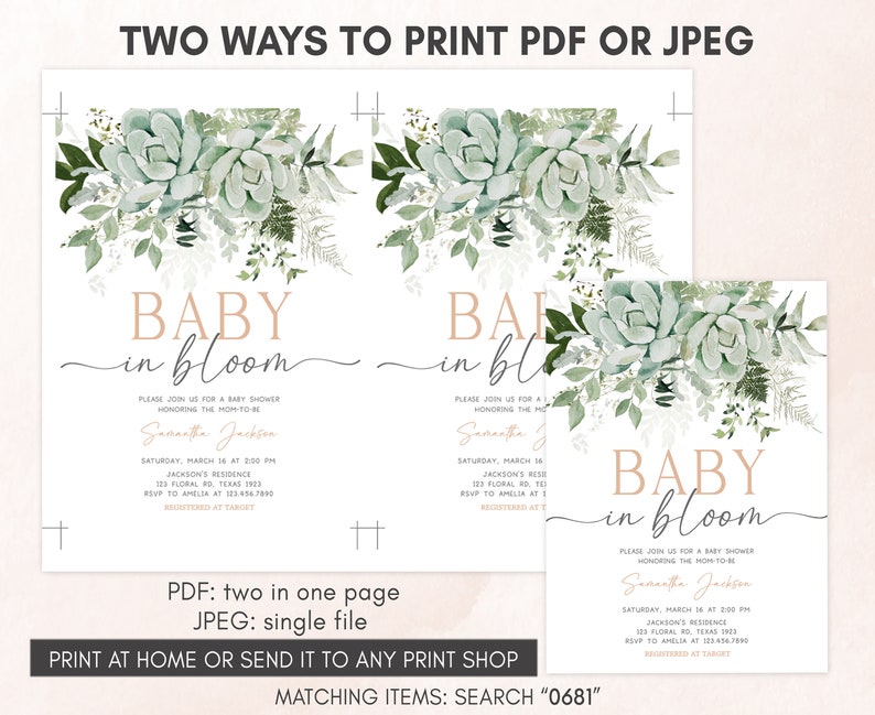 two ways to print a baby in bloom baby in bloom baby in bloom baby in