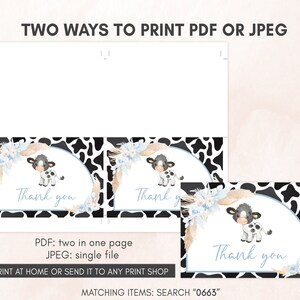 two ways to print a thank you note