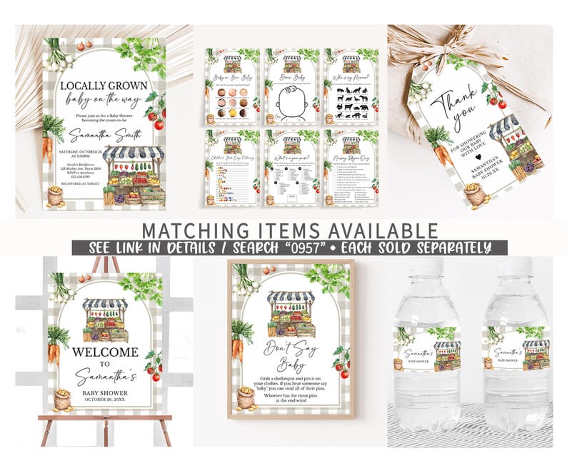Locally Grown Printable Templates