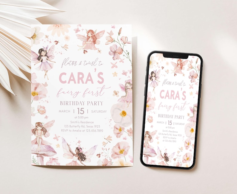 Fairy Enchanted Garden Invite