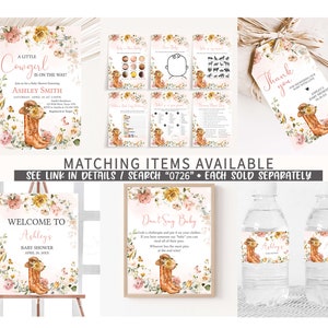 matching items available for a baby shower