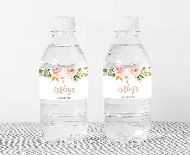 a couple of water bottles sitting on top of a table
