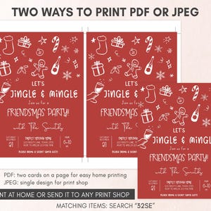 Whimsical Christmas Invitation Template