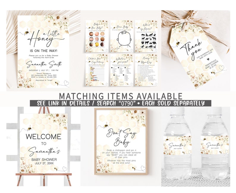 Honey Bee Printable Templates