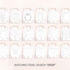 Baby in Bloom Baby Shower Games Pack