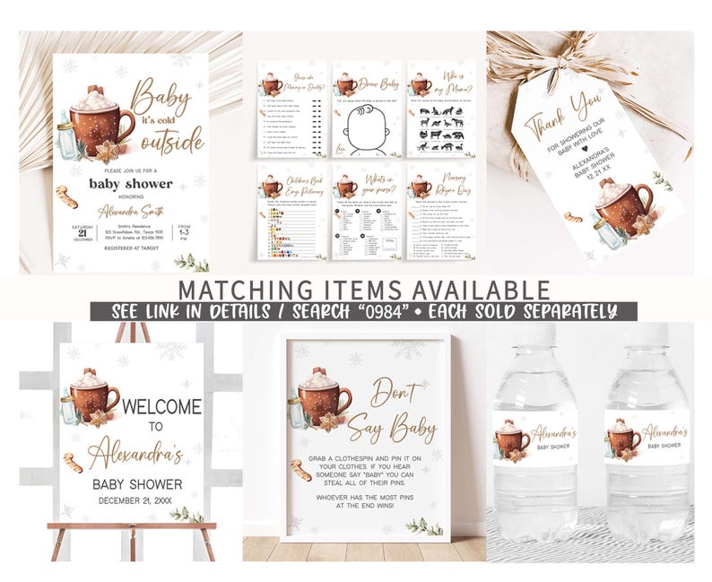 Baby Its Cold Printable Templates