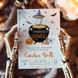 Orange Baby is Brewing Invitation